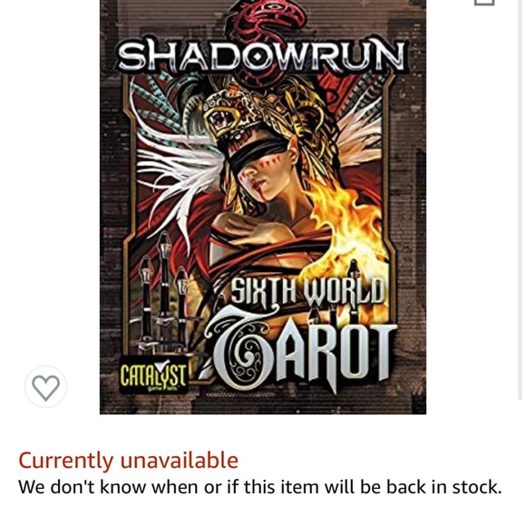 SUPER RARE OOP Shadowrun Tarot Deck NEW - Picture 5 of 5